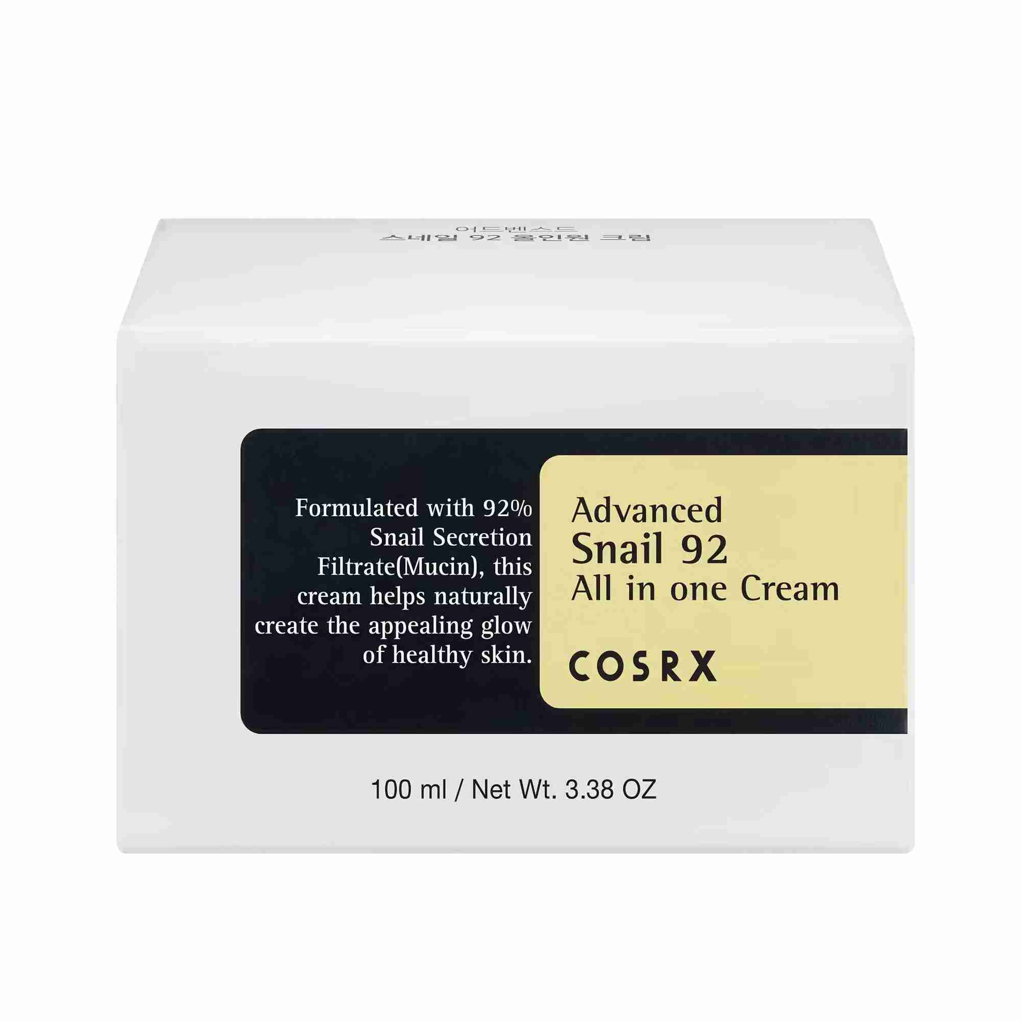 COSRX Advanced Snail 92 All in one Cream 100ml - Korean Skicare, K ...