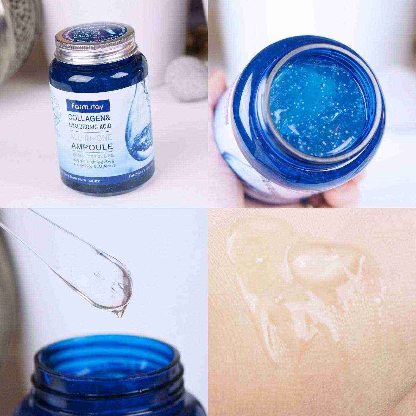 Farmstay Collagen & Hyaluronic Acid All in One Ampoule 250ml Korean