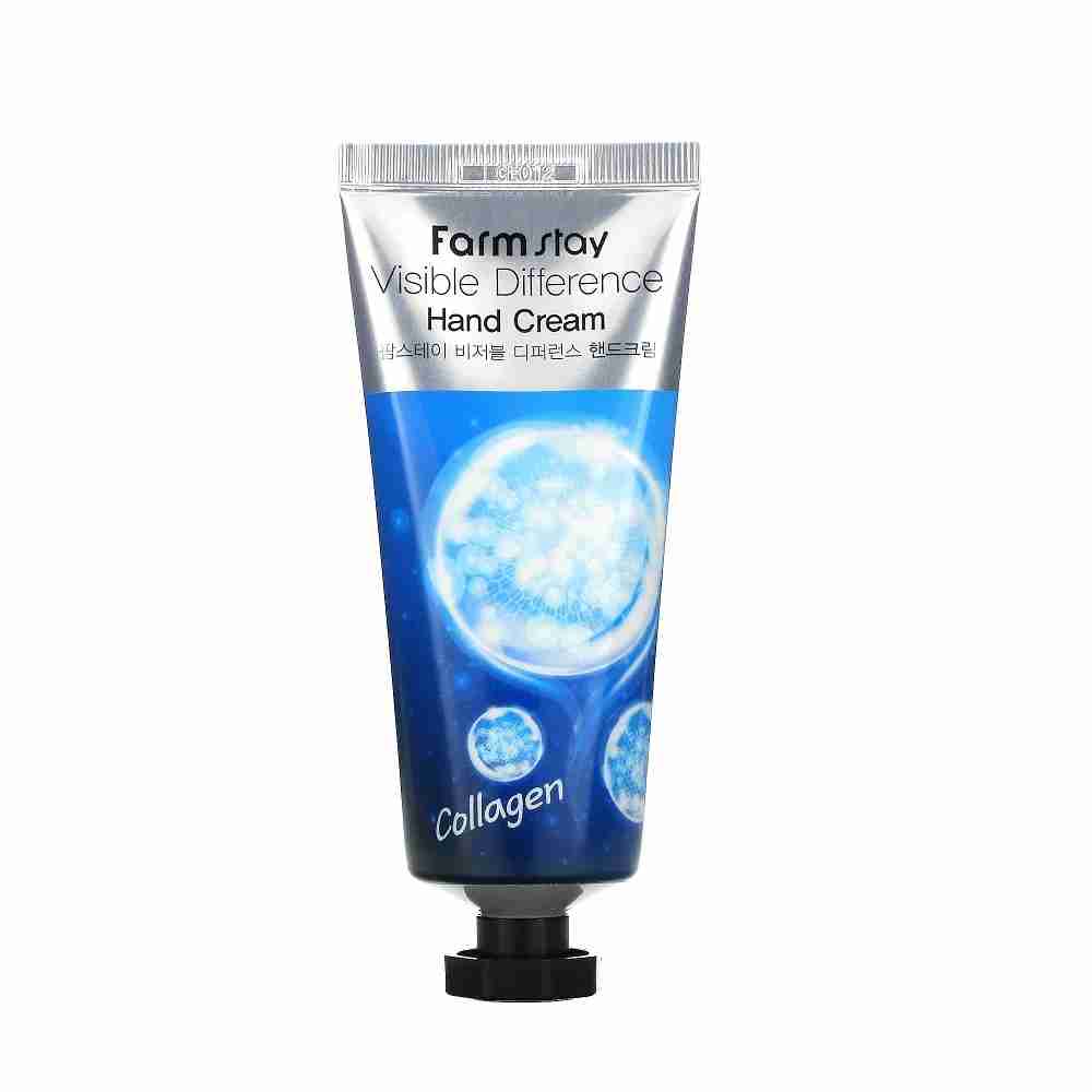 Farmstay Visible Difference Hand Cream Collagen 100ml - Korean Skincare ...